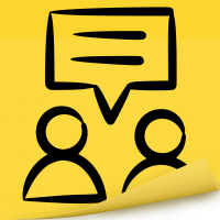 Two People Sharing A Word Balloon